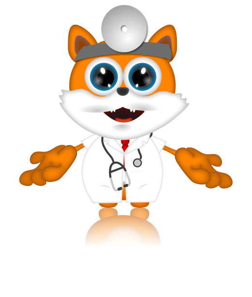 马文猫宠物兽医卡通动物有趣图片下载