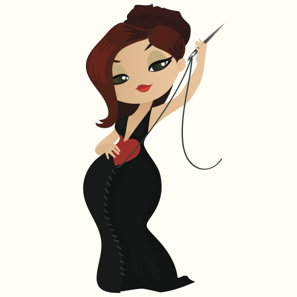 卡通风格的设计师服装图片下载