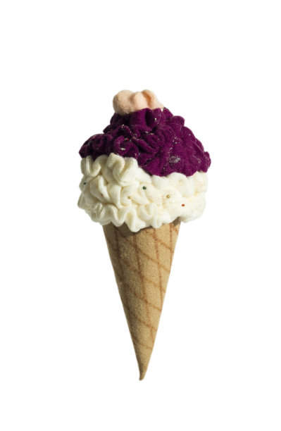 紫色和白色的布冰淇淋图片下载