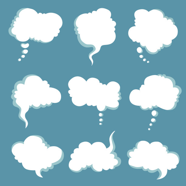 语音气泡矢量图图片下载