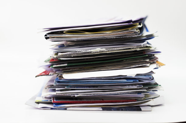 白色背景的账单支付图片下载