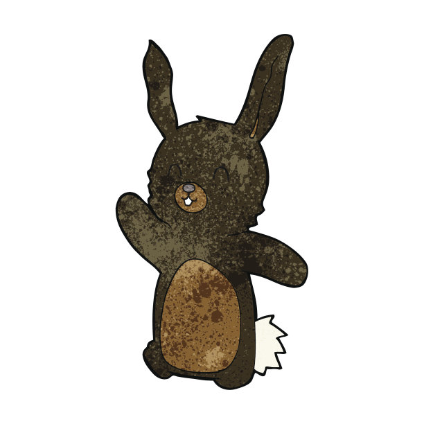 卡通兔子快乐图片下载