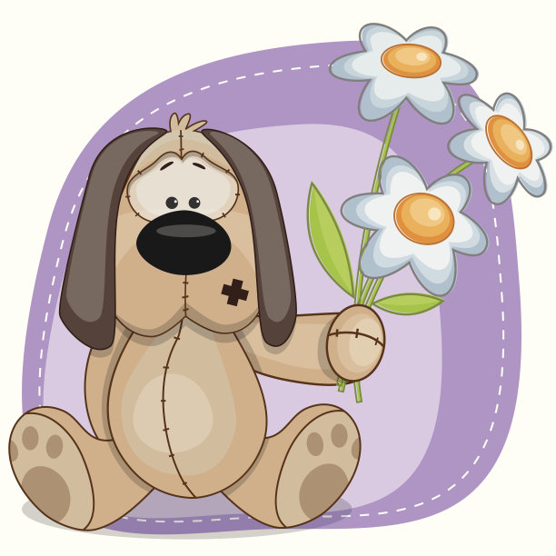 狗用鲜花图片下载