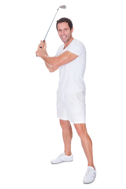 高尔夫球手在摇摆图片下载