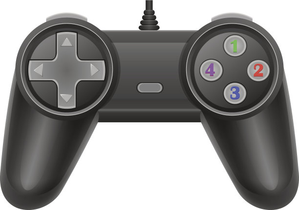 操纵杆为游戏控制台矢量插图EPS 10图片下载