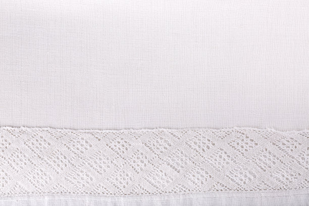 白色亚麻织物质地作为镶边框架。图片下载