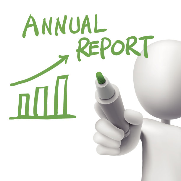 一个男人写的年度报告图片下载