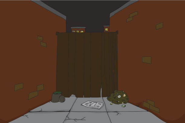 黑暗的小巷尽头图片下载