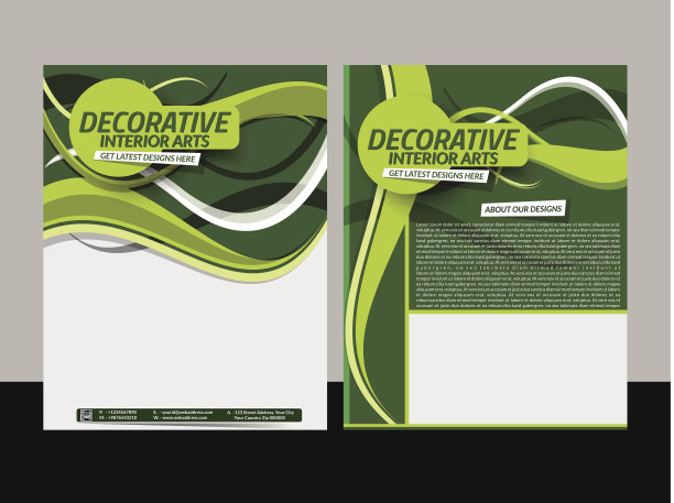 室内设计传单模板图片下载