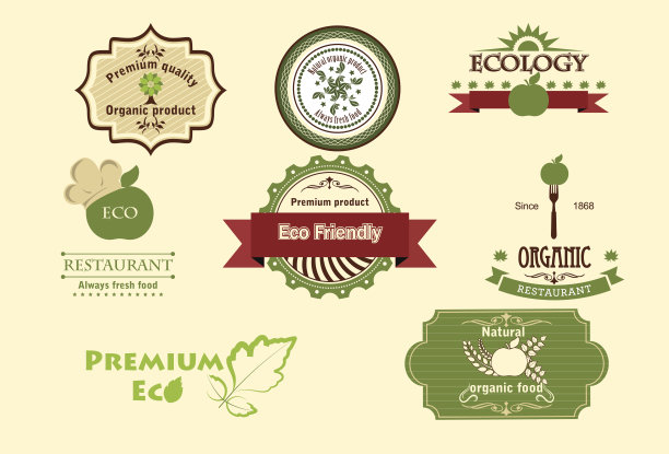 一组生态图标。图片下载