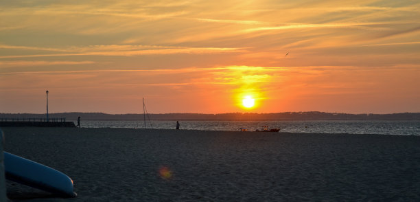 海滩上的日落图片下载
