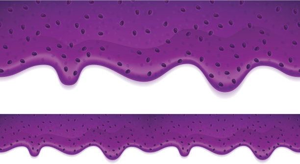 滴上蓝莓或黑莓酱。流动的液体。图片下载