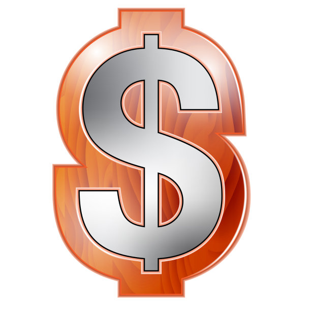 在白色背景上签署美元美国图片下载