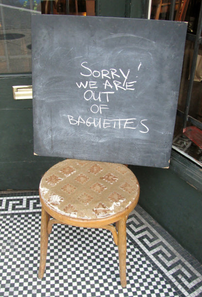 法式长棍面包标志用完了图片下载