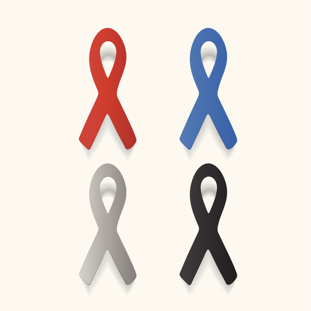 纸夹贴纸:丝带对抗艾滋病图片下载