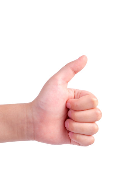 孩子们在做手势。在白色背景上隔离图片下载