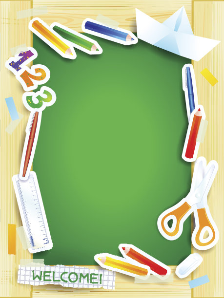 学校背景在绿色板图片下载