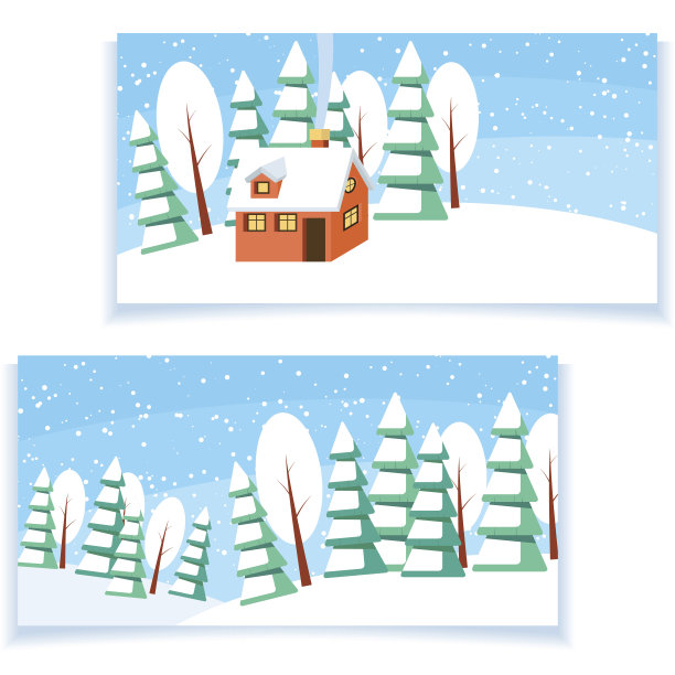 冬天水平横幅图片下载