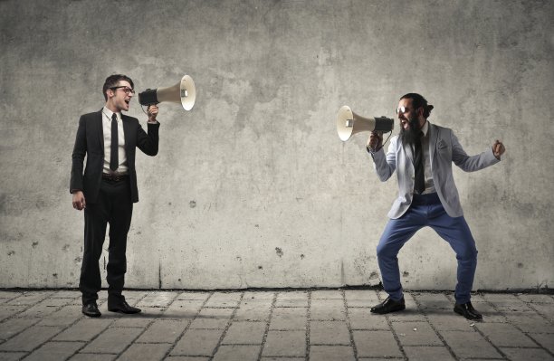 互相尖叫素材图片