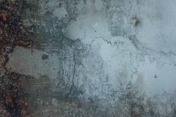 灰色和蓝色的金属纹理，橙色的铁锈图片下载