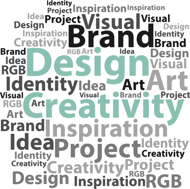 文字云。设计wordcloud。字体设计的概念。向量并图片下载