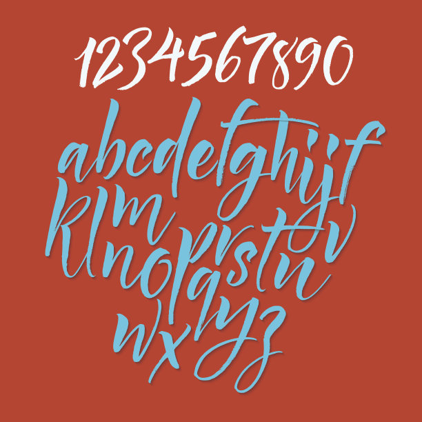 向量字母表图片下载