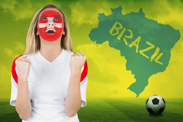 激动的球迷在瑞士脸上画着欢呼图片下载