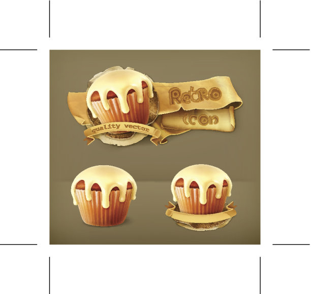 蛋糕,复古的图标图片下载