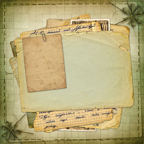 抽象的古代棕色背景剪贴风格图片下载