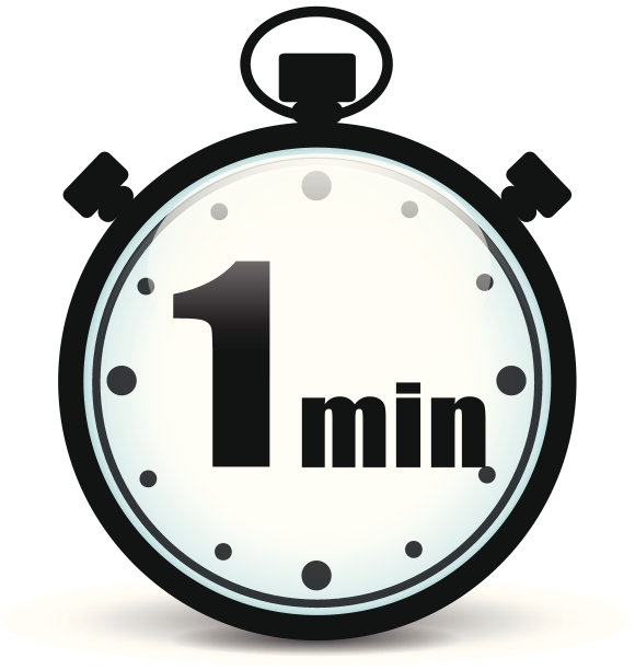 矢量一分钟秒表图片下载