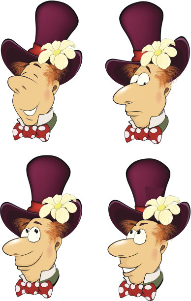 侏儒肖像设置卡通图片下载