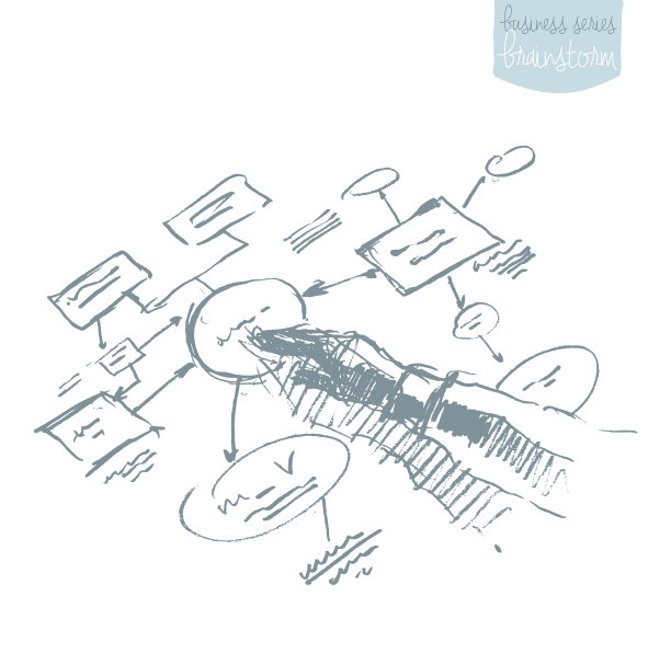 男人解释计划战略业务头脑风暴。图片下载