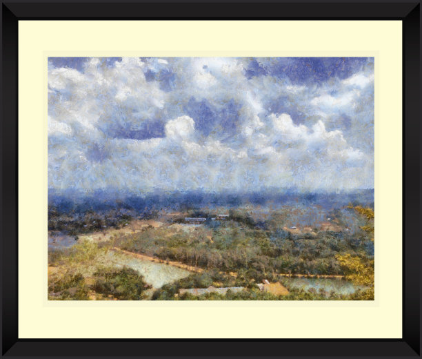 原始油画的抽象风景图片下载