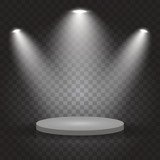 明亮的灯光和聚光灯图片下载