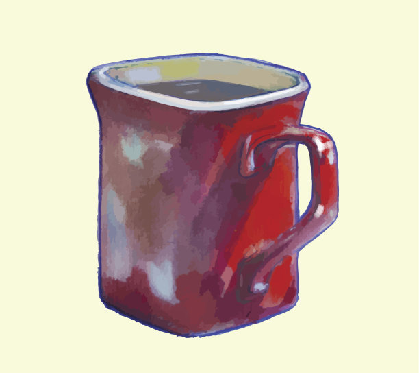 红色的杯子图片下载