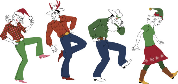 圣诞节谷仓舞图片下载