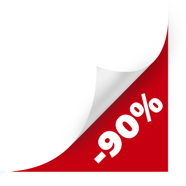 销售弯角纸。高分辨率彩色插图。图片下载