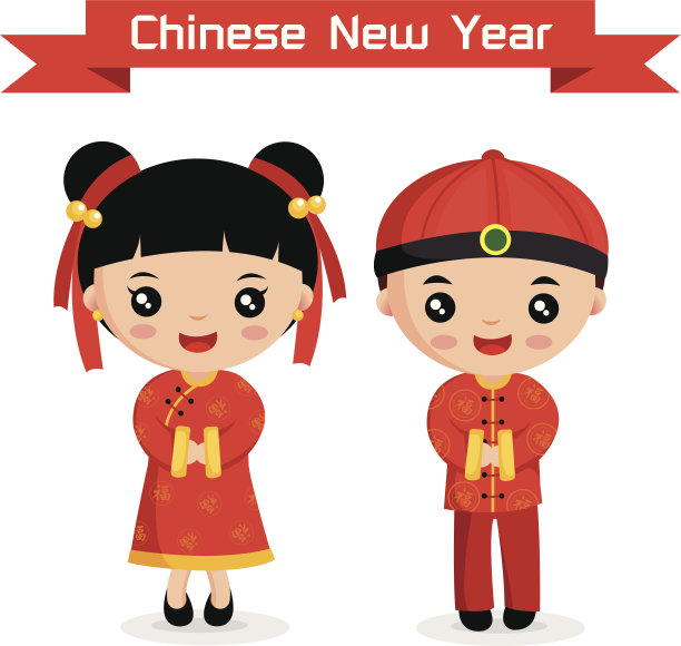 卡通中国孩子图片下载