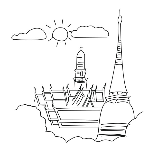 大皇宫（Wat pra kaew）寺庙。图片下载