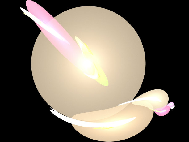 黑色上的数字分形图片下载