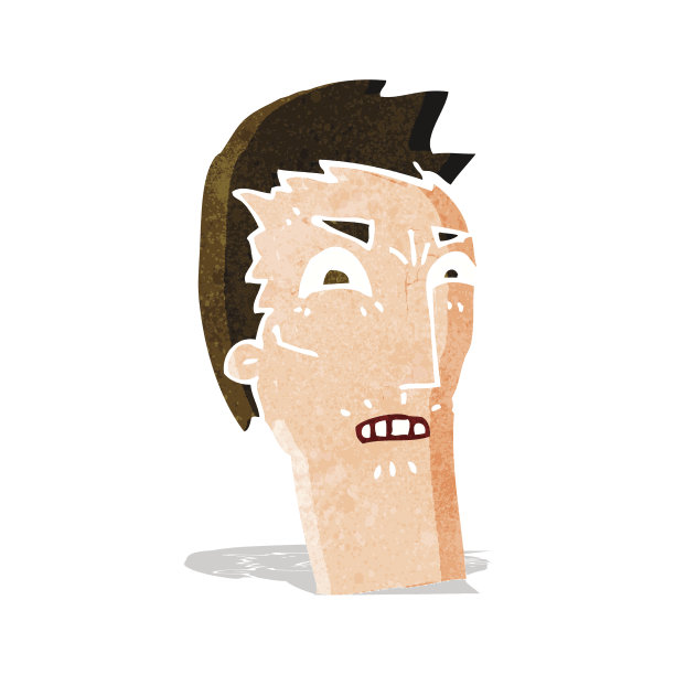 卡通生气的脸图片下载