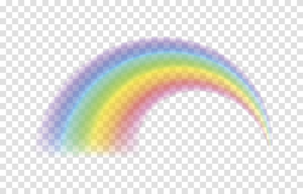 透明的彩虹。矢量插图。图片下载