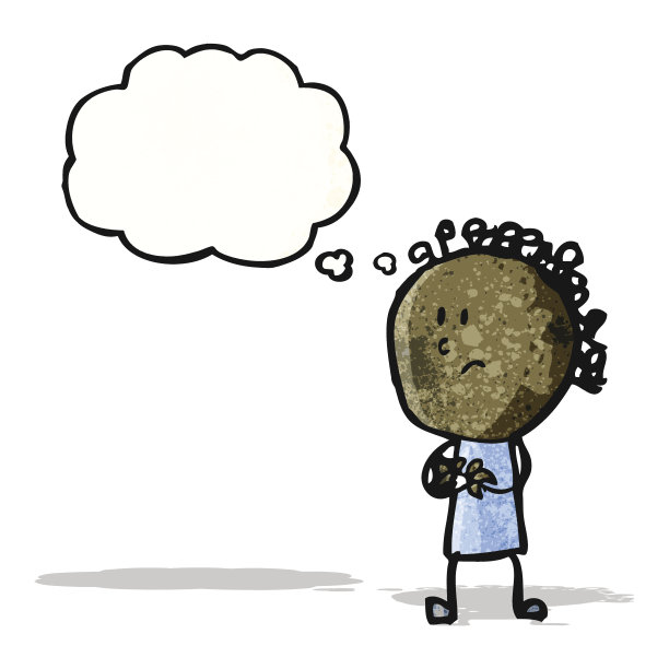 卡通担心女人图片下载