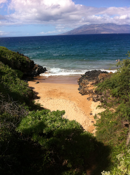海滩上寂寞的地方/在同一个Strandfleck图片下载