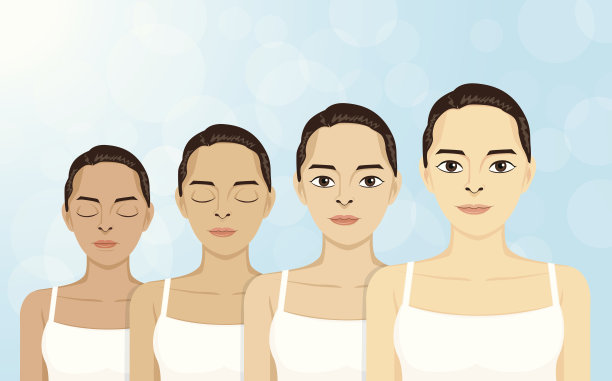 一个年轻女人的画像图片下载