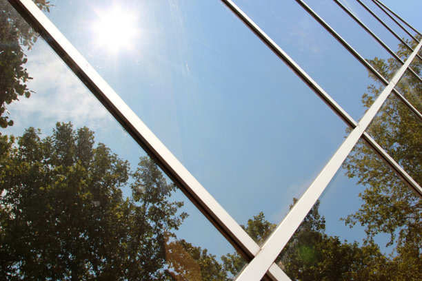 树木反映建筑图片下载