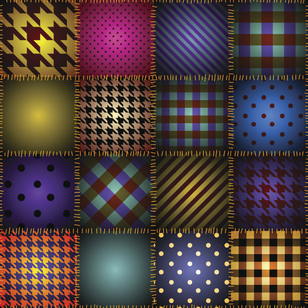 橙色拼贴装饰图片下载