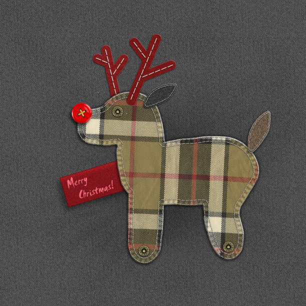 牛仔圣诞驯鹿图片下载