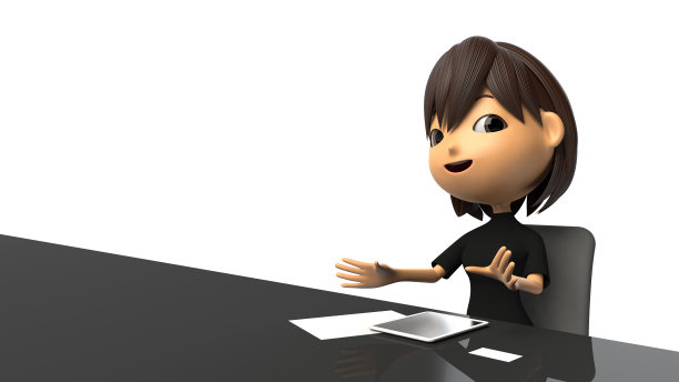 回应采访的女性图片下载