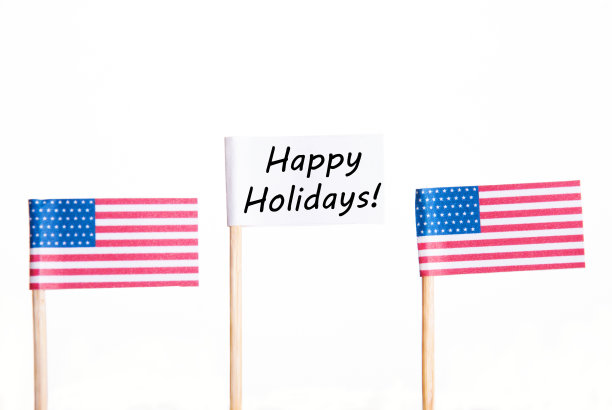 节日快乐旗图片下载